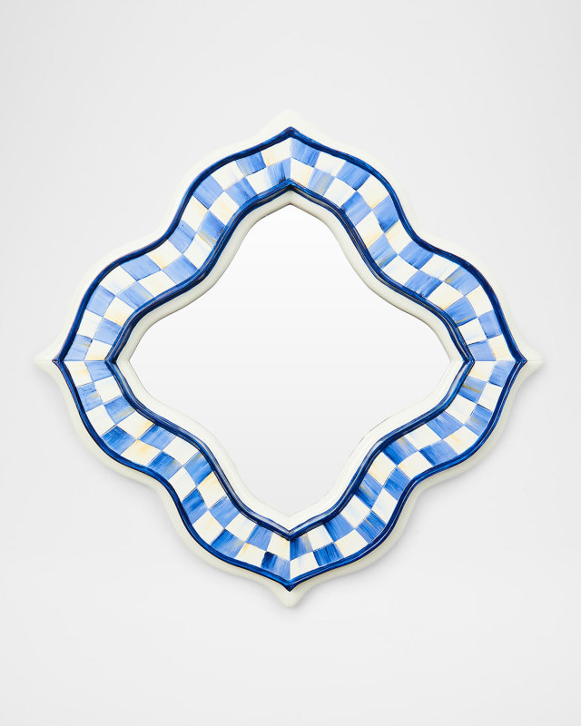 Royal Quatriflower Wall Mirror, 14" Square